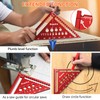 Speed Square, Preciva 7inch/180mm Set Square, Triangle Ruler with 14