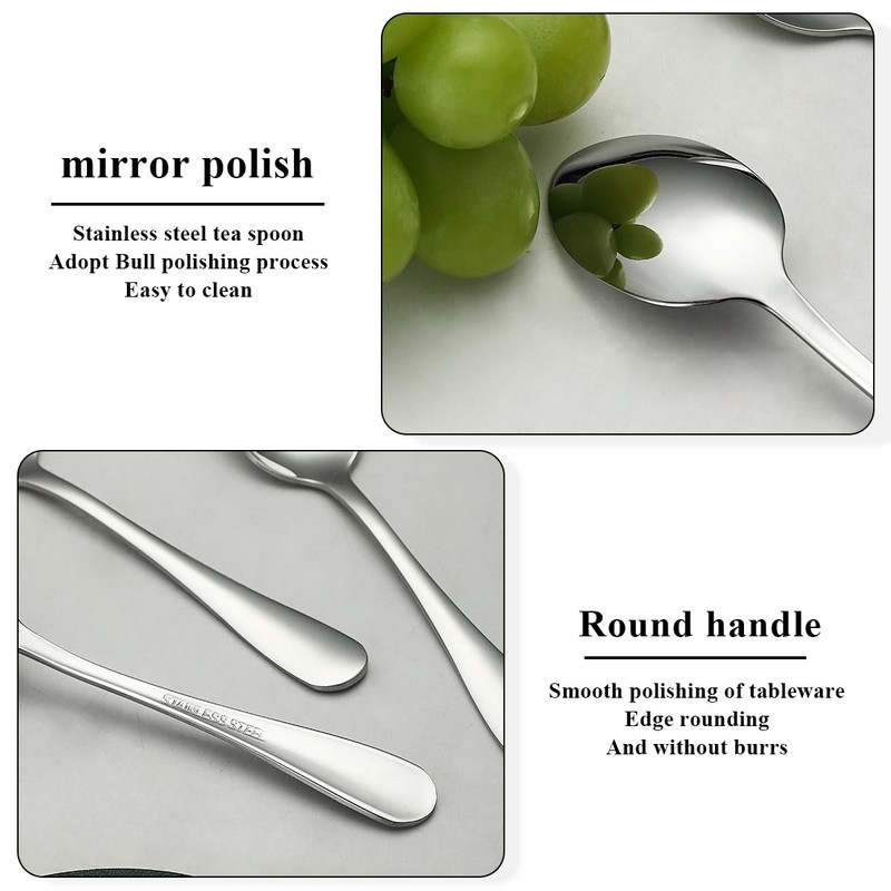Evanda Tea Spoon, 12 x 14 cm, Stainless Steel Coffee