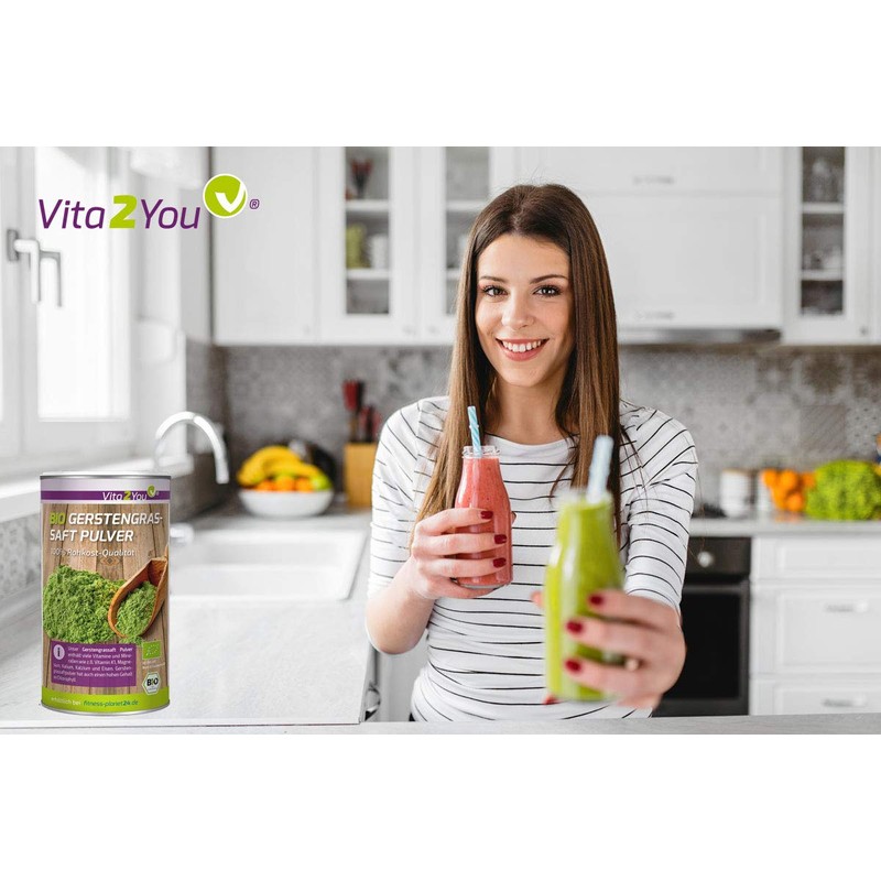 Bio Gerstengrassaft Pulver 200g - 100% Rohkost Qualität - echtes