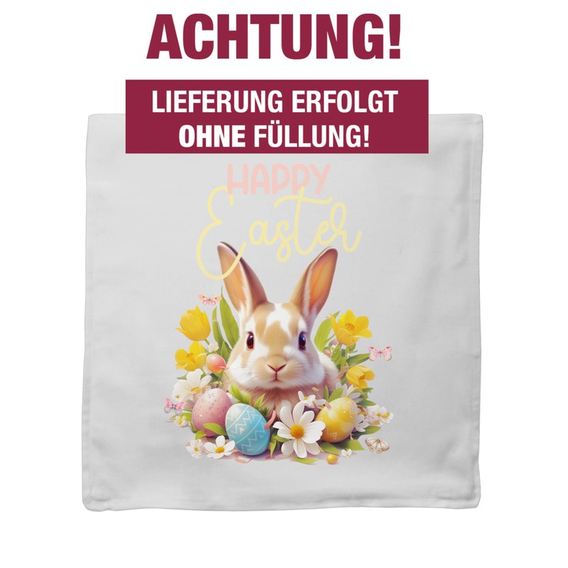 Cushion Cover – Easter Decoration – Happy Easter Bunny Easter
