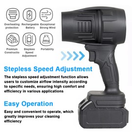 Handheld Jet Fan 500g High Thrust Violent Fan Brush Motor Ducted Turbofan High Power Duct Fan Portable Dust Blower Keyboard Cleaning Tool