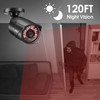 ZOSI 4 Pack 1080p Home Security Cameras with Audio Recording,Built-in
