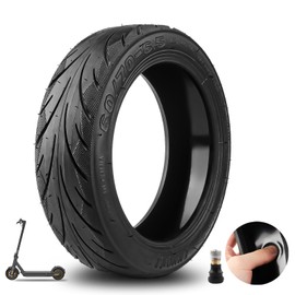Amitor 60/70-6.5 Tubeless Tyres for Ninebot Max G30, Self-Repairing Vacuum Tyres with Valve, E Scooter Replacement Tyres with Non-Slip and Wear-Resistant, 10 Inch Rubber Tyres with Puncture Resistant