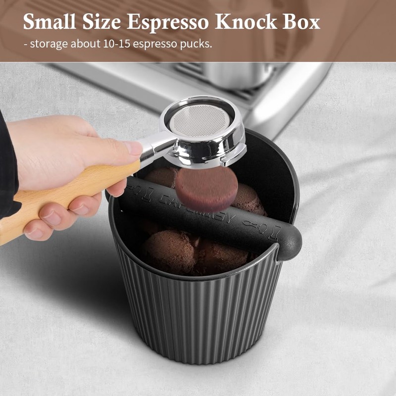 Coffee Knock Box for Espresso Machine - Small Size Stable