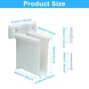 Moicstiy 12 Pcs Wire Shelf End Brackets, Wall Mount Shelf