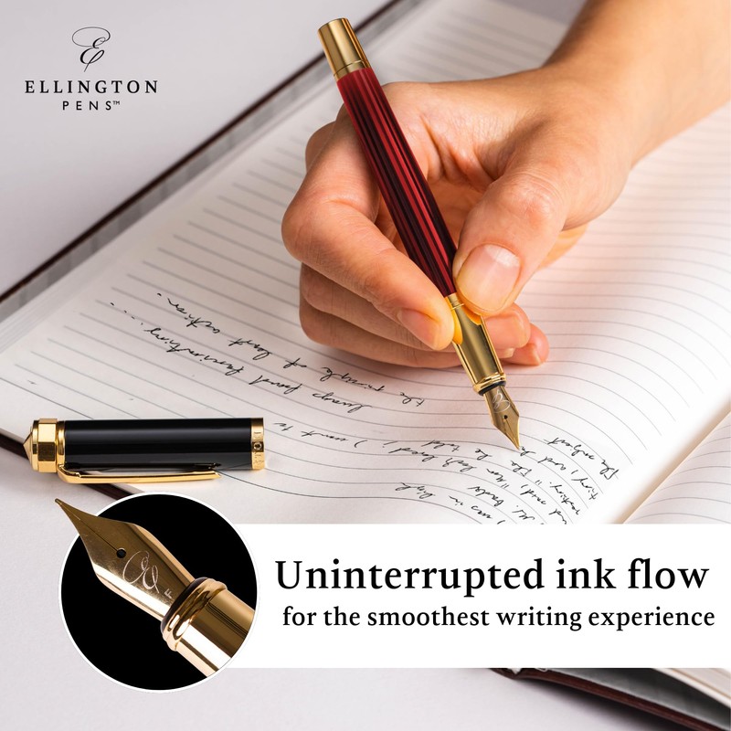 Ellington Pens Luxury Fountain Pen Set - Extra Fine Nib