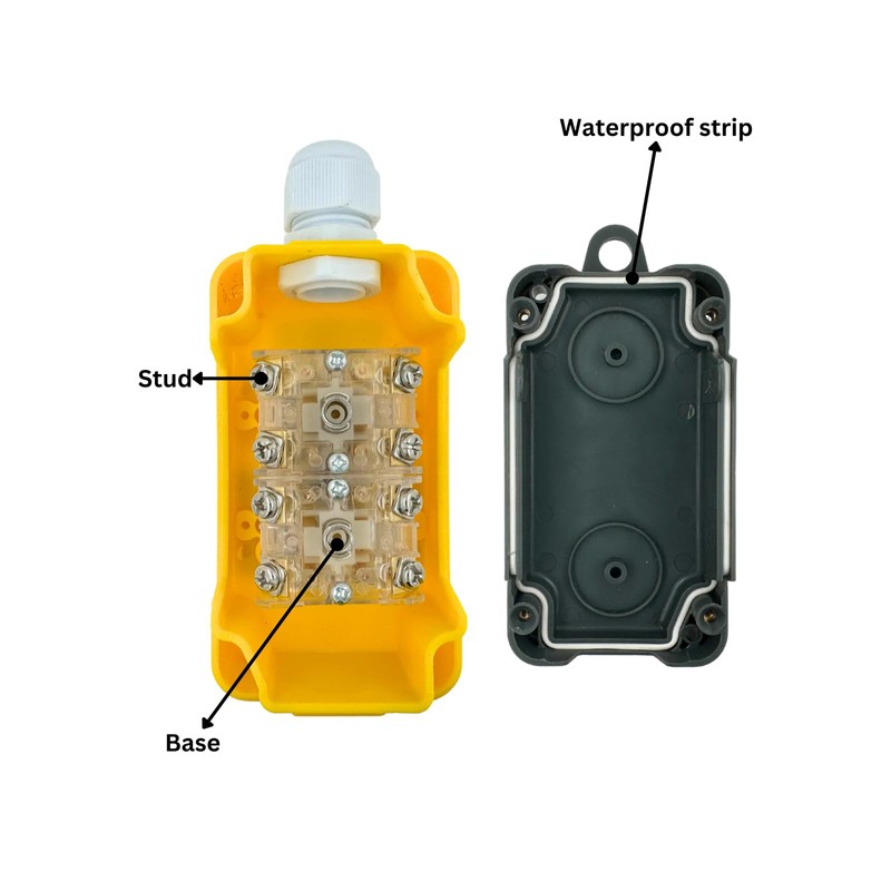 AUTO OCCASION Waterproof Industrial 4 Button Electric Hoist Crane Pushbutton