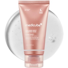 Medicube Collagen Overnight Wrapping Peel Off Facial Mask Pack - Elasticity  Hydration Care, Reduces Sagging  Dullness - Hydrolyzed Collagen For...   