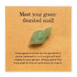 HNSBXQ Mini Moss Agate Cactus Snail–Funny Plant Lover Birthday Gifts for Women/Sister/Mom,Gardening Gardener Succulent Lovers Gift Ideas,Crazy Plants Lady Unique Cute Stocking Stuffers Garden Decor