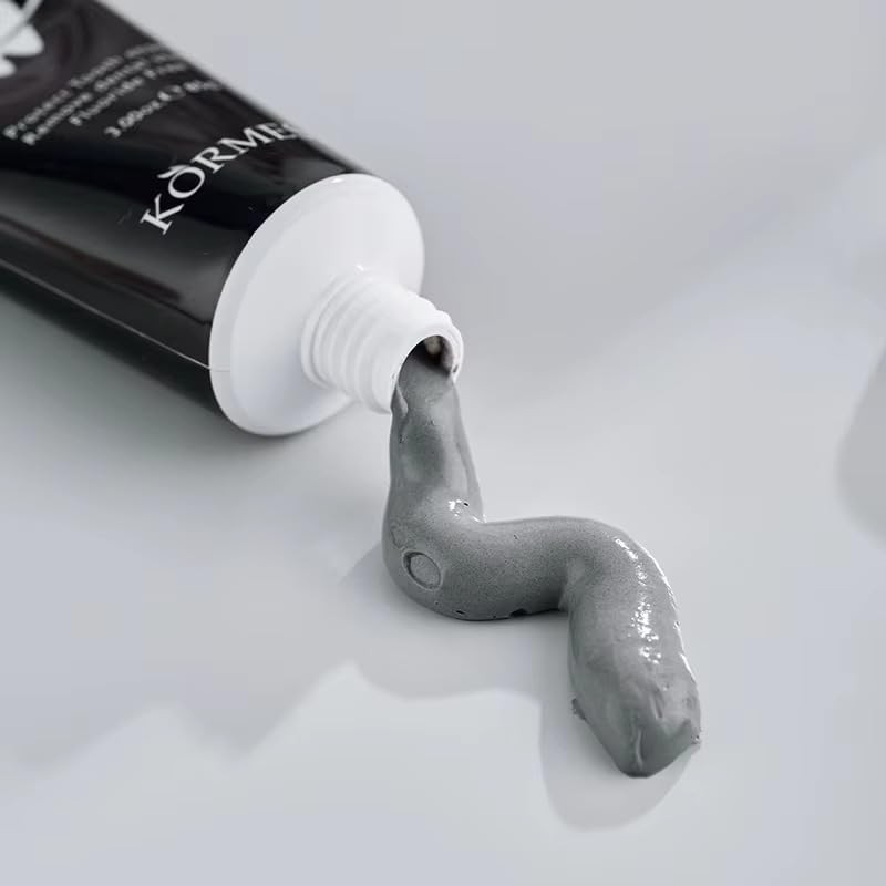 Bamboo Activated Charcoal Toothpaste - 85g - Natural Teeth Whitening,