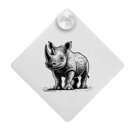 'Happy Baby Rhino' Suction Cup Car Window Sign (CG00028235)