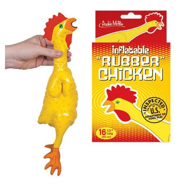Mcphee Accoutrements Emergency Inflatable Rubber Chicken (16 1/2")