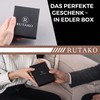 RUTAKO Slim Wallet with Coin Compartment, Mini Wallet for Men