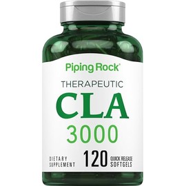 Piping Rock CLA Supplements | 3000mg | Conjugated Linoleic Acid | 120 Softgels | Non-GMO, Gluten Free