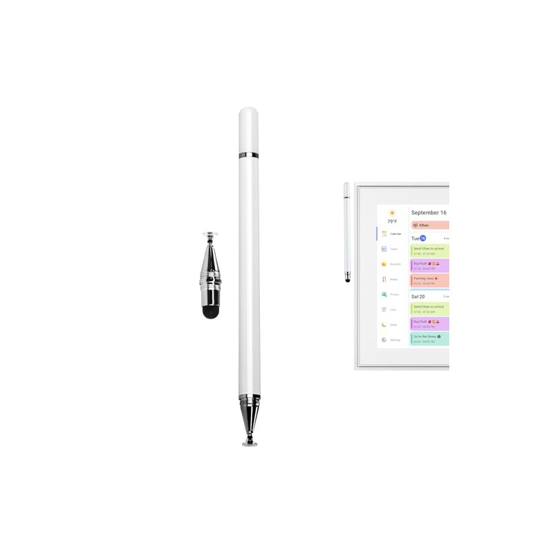 Stylus Pen for Digital Calendar, Professional 3-in-1 Stylus with White