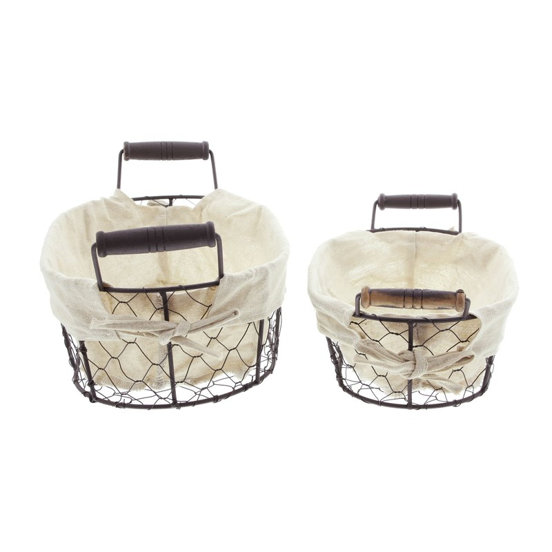 Metal Filling Basket, Set of 2