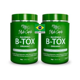 I Belli Capelli Ravenna B-tox - Mascarilla orgánica para el cabello, acondicionador para el cabello con queratina brasileña, aceite de argán y pantenol, tratamiento nutritivo, hidratante y suavizante