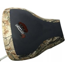 HCC Racing ATV seat Cover Compatible with Yamaha Grizzly 600 Griz Logo CAMO/Black