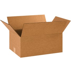 BOX USA 25 Pack of Corrugated Cardboard Boxes, 18" L x 12" W x 8" H, Kraft, Shipping, Packing and Moving