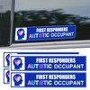 Trendsslabels Autistic Occupant Car Sticker, 4 Pcs, Blue, Vinyl, 5x1