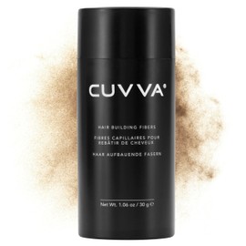 Hair Building Fibers by CUVVA for Fine & Thinning Hair (MEDIUM BLONDE) - Thicker Looking Hair in 15 Seconds - 10 Different Shades for Men & Women - 0.87oz