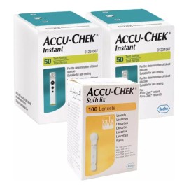 Kit Accu-chek Instant 100 Tiras Y 100 Lancetas