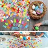XNHIU 1000pcs Sparkle Easter Confetti Cute Rabbits Eggs Table Decoration