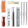 Belle Vous Chainsaw Sharpener File Kit - 1 Flat &