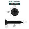 #14 x 1-1/4" Flat Head Wood Screws (25 pcs), 18-8