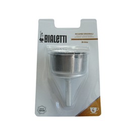 Bialetti 0800114 Funnel, Aluminum, Stainless Steel, 12 x 7 x 19 cm