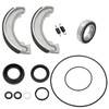 Rear Brake Drum Shoes Bearing Seals Kit for Honda TRX300