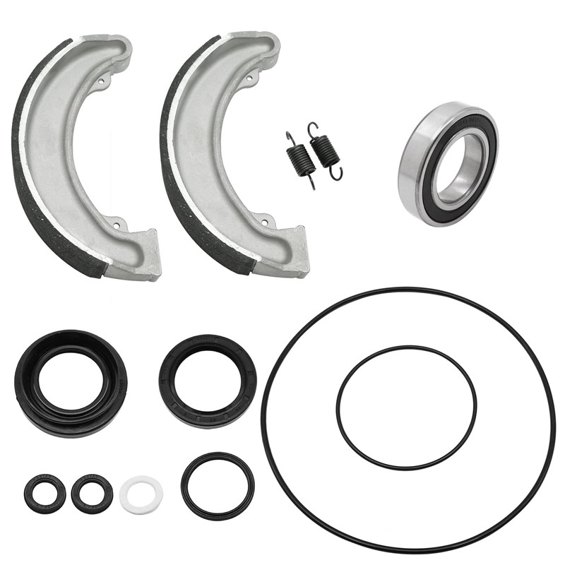 Rear Brake Drum Shoes Bearing Seals Kit for Honda TRX300