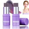Dulele 2PCS Cream Blush Stick pH-Activated, Blush Multi-Use Stick Hydrating