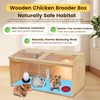 YETREE Large Wooden Chicken Brooder Box, 32" Chick Brooder Box
