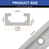 SeekLiny 16PcsT-Track Intersection for Woodworking with Screws,Double-Cut Jig Profile Universal