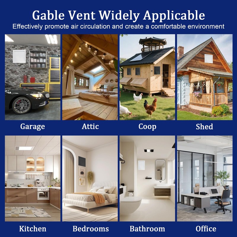 16" X 16" Gable Vent Aluminum Gable Vents for Houses