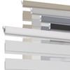 MYshade Custom No Drill Zebra Roller Shades, Blackout(85%) Cordless Dual