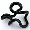 Tangle Jr. Solid Black - Genuine Tangle Fidget - Fidget