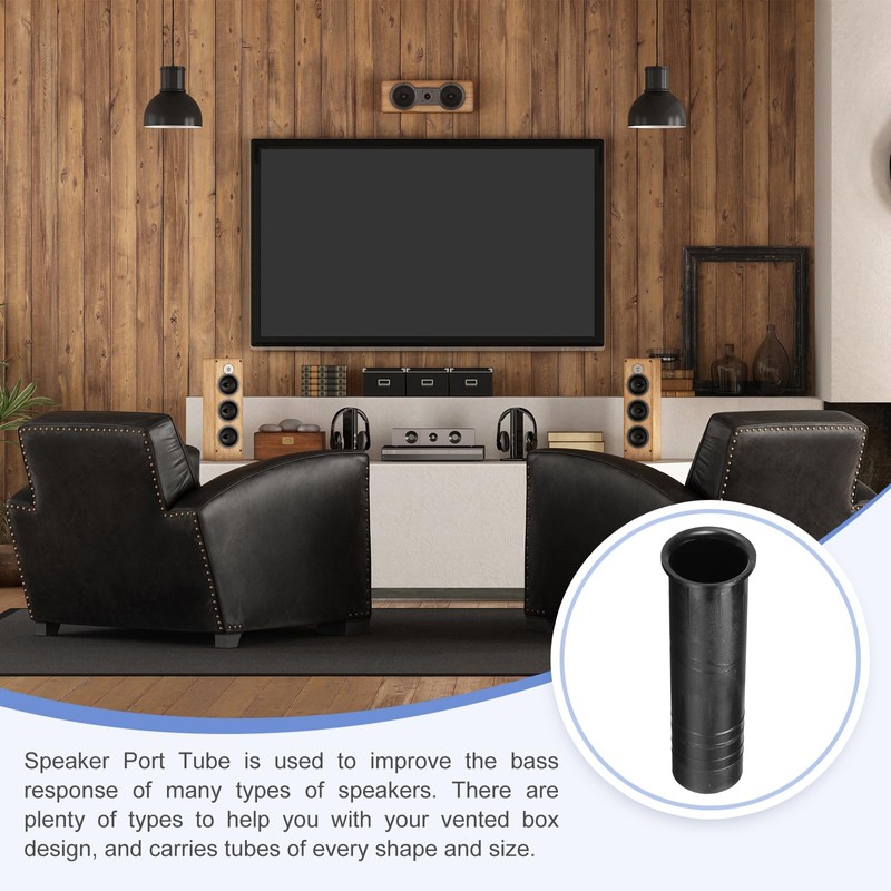 sourcing map 26mm x 95mm Speaker Port Tube Subwoofer Tube