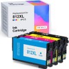 4 Pack Ink Cartridge 812XL Compatible with Epson Workforce Pro