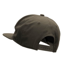 Nissi 5 Panel Cotton High Profile Flat Bill Unstructured Cap-Olive OSFM,One Size