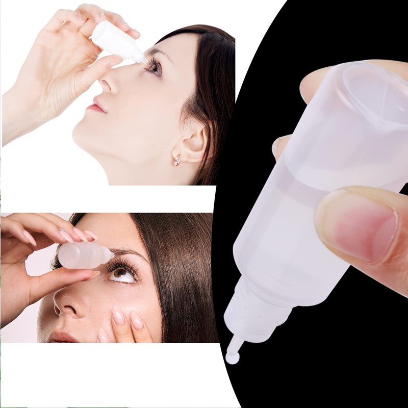 Pxyelec 15ml Plastic Squeeze Bottles LDPE Squeeze Bottles Eye Liquid