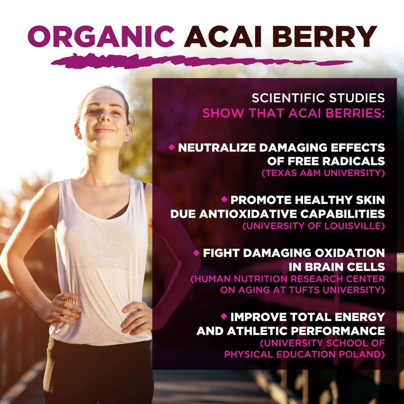 MySuperfoods Organic Acai Berry Powder 200g, Natural Source of Antioxidants