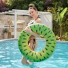 New Inflatable Adult Fruit Swim Ring - Thick Orange & Watermelon Design lf2208 One Size / 90cm Orange 5ea