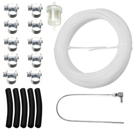 WEZCHUGHAOL 5M Fuel Tank Hose Clip Kit, Fuel Filter Hose Clip Pipe Line Kit, Hose Clip Fuel Pipe Line for Diesel Heater, with Fuel Filter and Clamps, Connection Hose, Fuel line