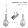 Boundless Voyage Titanium Folding Spoon Spork Fork Set Outdoor Camping