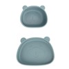 Baby Suction Plates Panda Shaped Powerful Suction Silicone Kid Suction