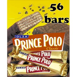 PRINCE POLO DARK CHOCOLATE COVERED WAFER CLASSIC 17.5g (PACK OF 56 BARS )