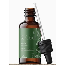 Batana Oil For Hair Growth - 60ml | Rosemary, Castor & Coconut Dilution for Stronger Hair | Great as a Hair Mask, Beard Oil, Leave in Conditioner Treatment | For Men & Women | Dr Sebi | Veganic