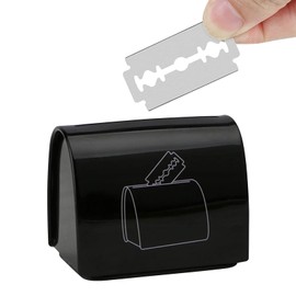 Safety Razor Blade Disposal Case - Razor Case Safe Storage Bank for Used Double Edge Safety Razor Blades - Portable Shaver Blade Storage Box - Safe Storage Container Case for Reusable Shaver Blades